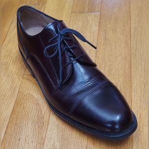JOS A BANK "NORFOLK" MEN'S BURGUNDY LEATHER DRESS OXFORDS SIZE 13 M